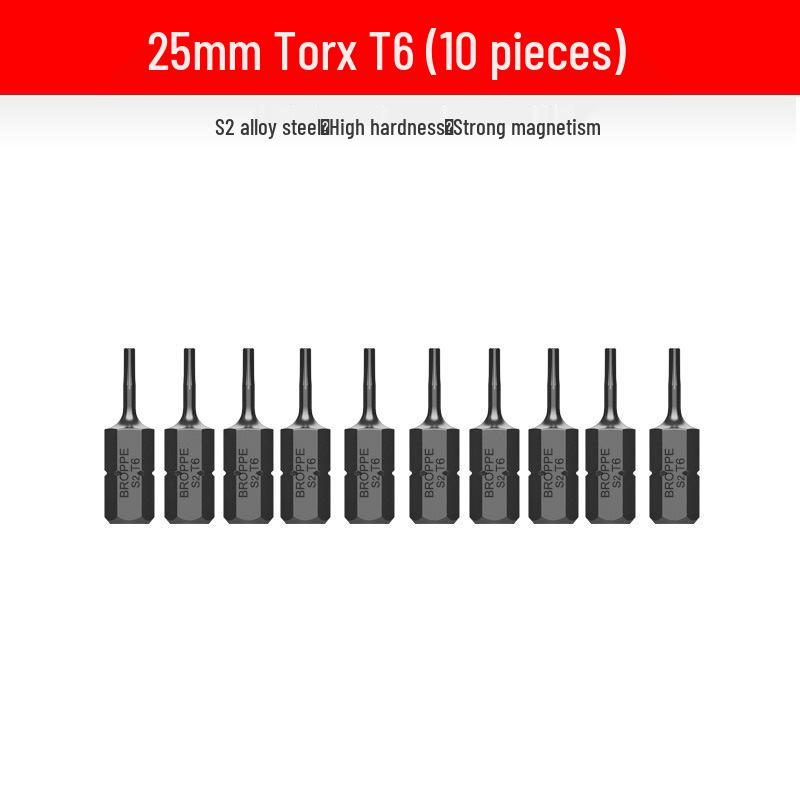 Compact Electric Screwdriver Bit Set: Phillips, Slotted, Torx, Hex, Strong Magnetic Power Drill, S2 Magnetic Bits.
