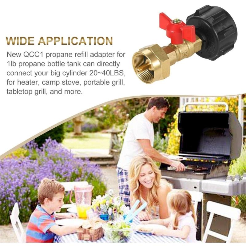 Converter Adapter Propanes Tanks Connector Tanks Filling Connector Adapter Gas Tanks Coupler Refill Attachments Head