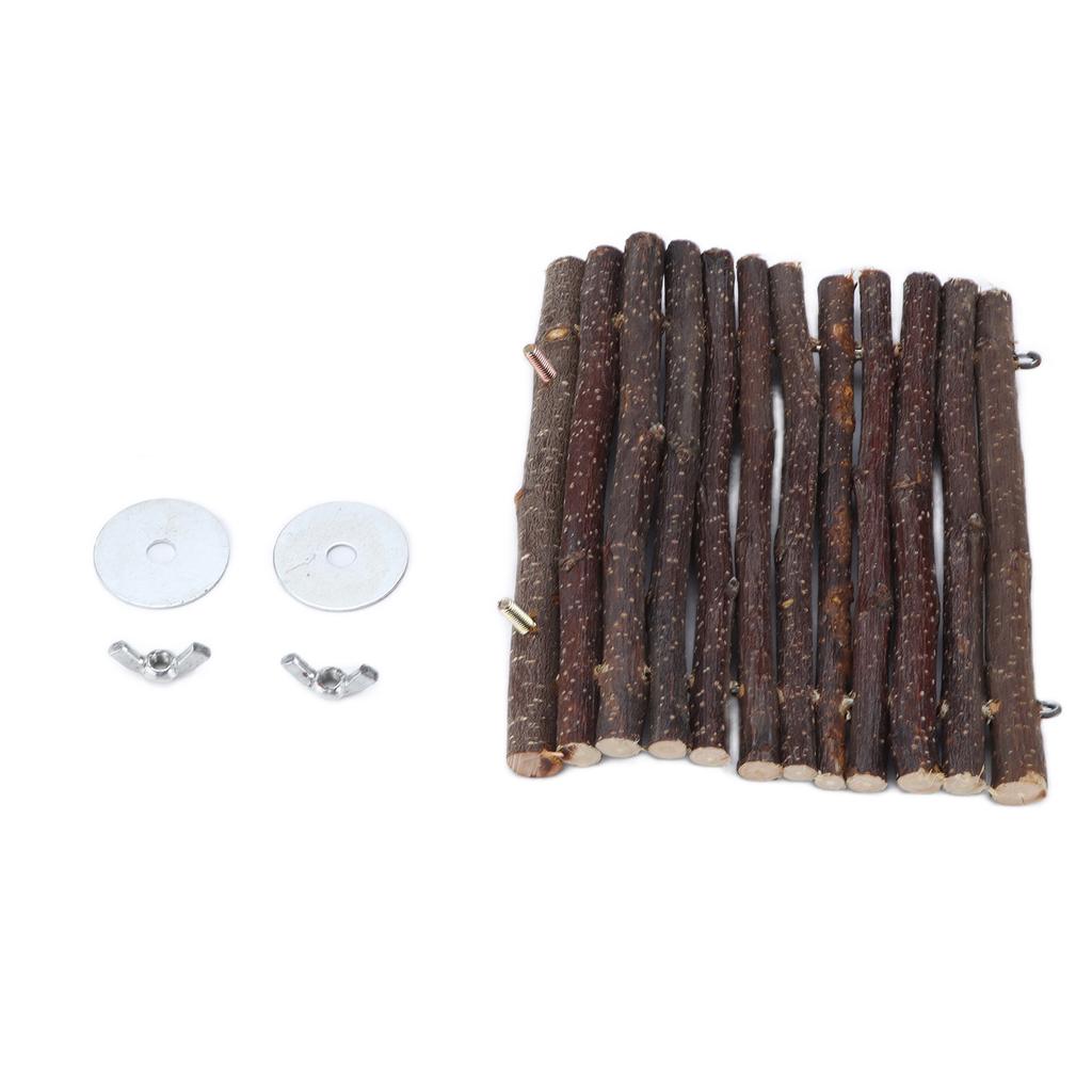 Hamster Wooden Hammock Toy Hanging Swing Toy for Guinea Pigs and Other Small AnimalsSemicircular Bed