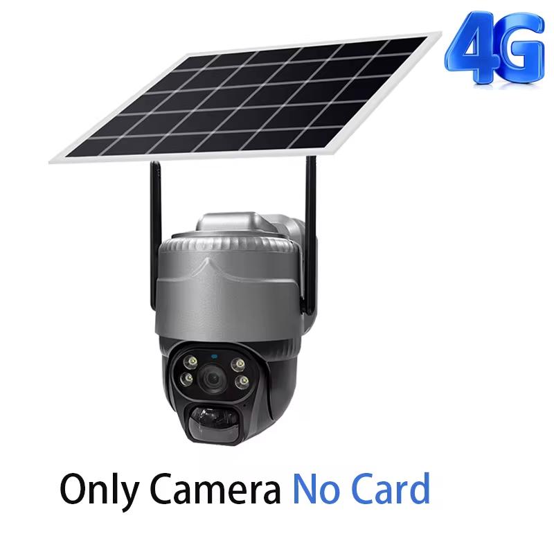 New 5MP HD Solar Camera 4G/WIFI Outdoor 4G Sim Built-in Battery Telecamera PTZ Auto Tracking Home Security Protection CCTV Camera