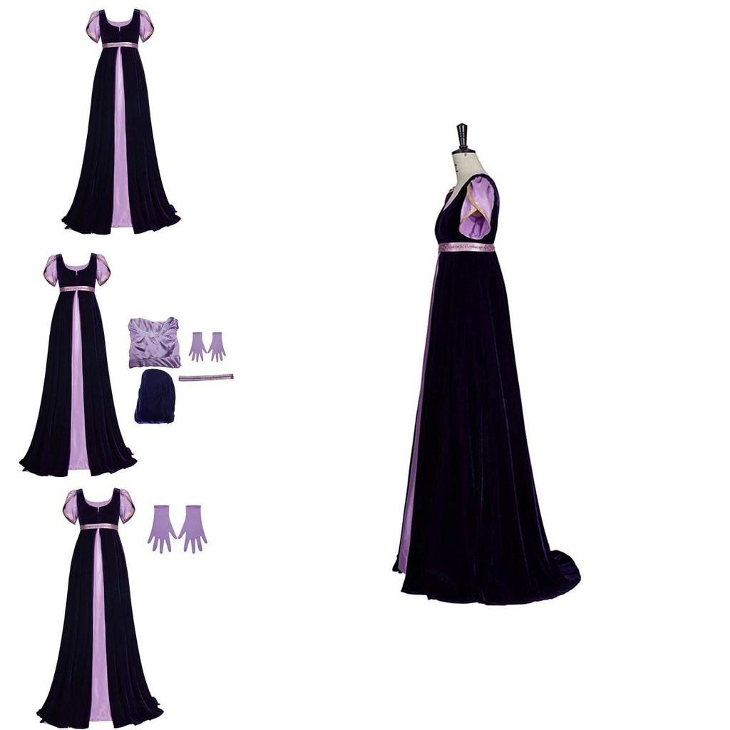 Stylish Bridgeton Dress Ensemble With Inner Skirt Outer Skirt Gloves And Waist Belt