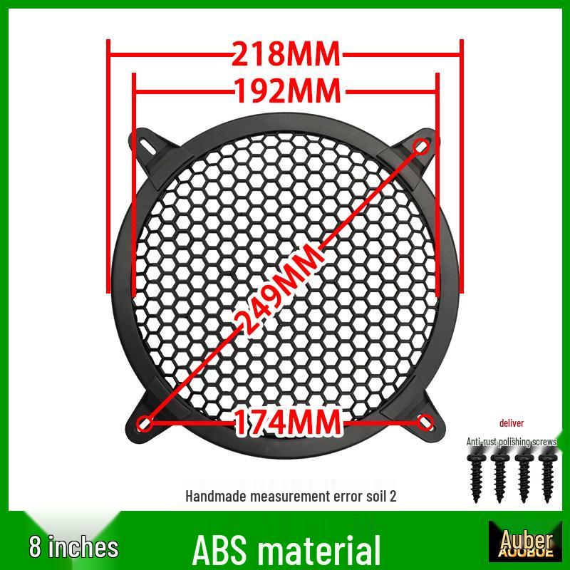 Speaker Grille Metal Mesh Dustproof Covers: 2-10 Inch Sizes for Car Speakers