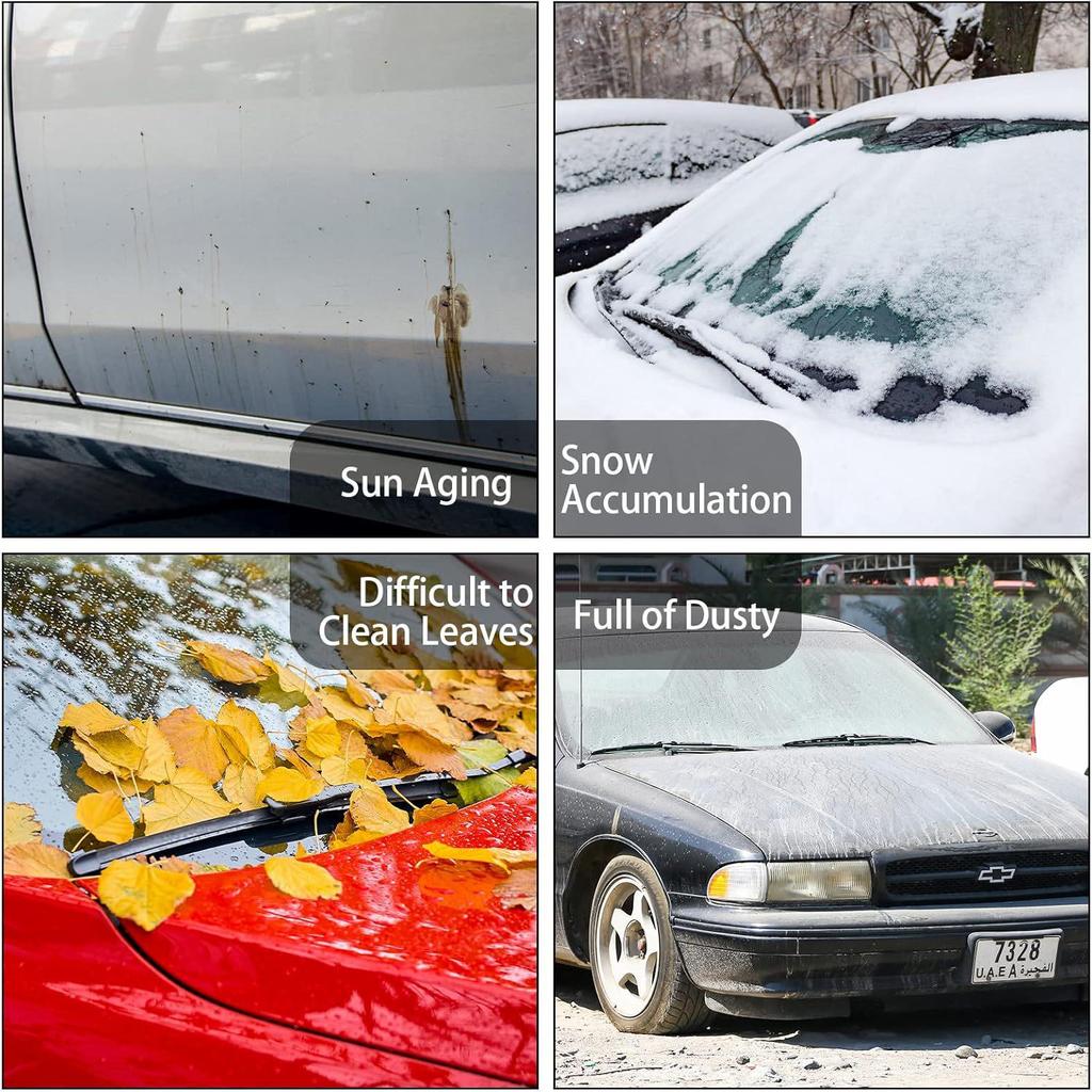 Thickened Transparent Disposable Car Cover - Rainproof & Dustproof Protection Set