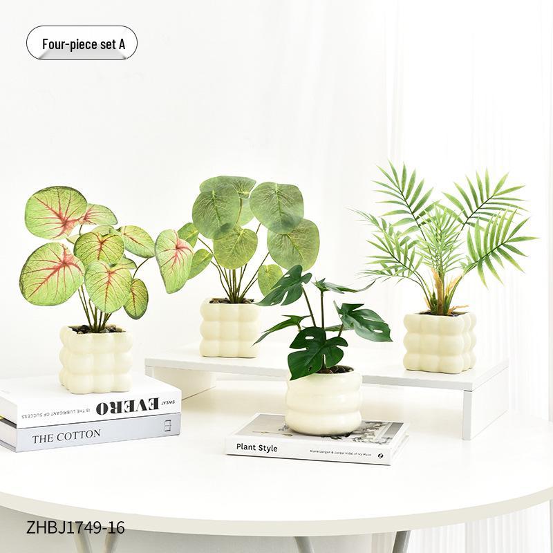 Artificial Flower Arrangement for Home or Office Décor: Living Room, Bedroom, Dining Table & Bonsai-Inspired