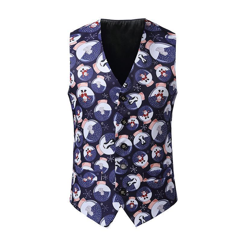 2023 Men's Christmas and New Year 3D Santa Claus Vest