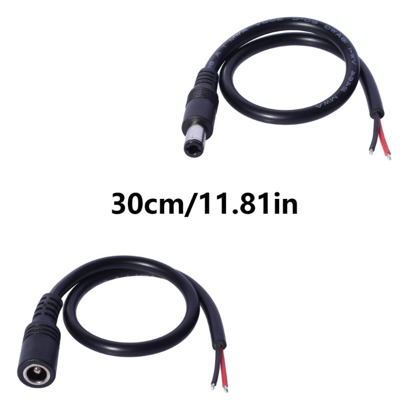 DC6330 Male Plug to Open End Cable 6.3mmx3.0mm Plug DC6330 Power Pigtails Cable for Computer Power Supply Repair 1FT