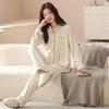 Autumn/Winter Couple Pajamas: Coral and Flannel Fleece Homewear Set for Men and Women