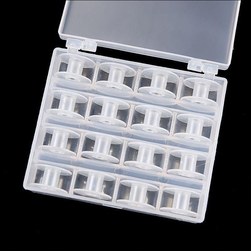 10-Grid/16-Grid/25-Grid/36-Grid/60-Grid Plastic Bobbin Storage Box for Sewing Machine Threads