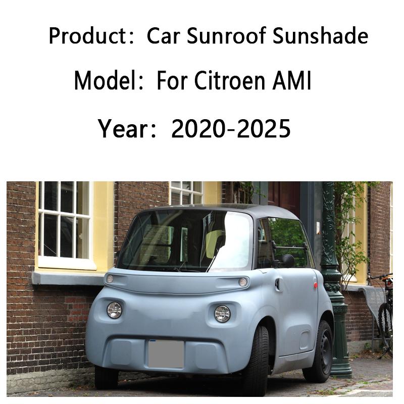 Car Sunshade For Citroen AMI 2020~2025 2024 2023 Sunroof Shades Electrostatic Adsorption Visors Sun Protection Auto Accessories