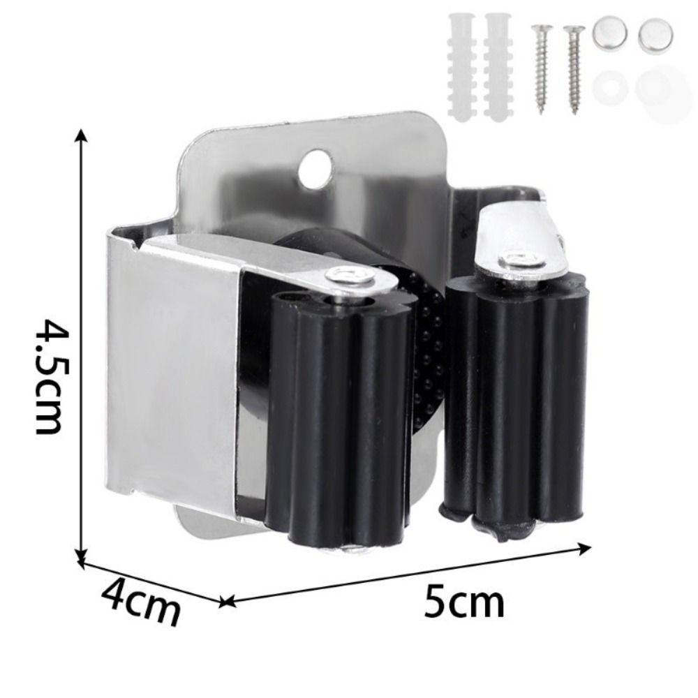 304 Stainless Steel Mop Holder Waterproof Wall Mounted Mop Storage Rack Storage Rack Hook Rack Wall Mounted Hooks Kitchen