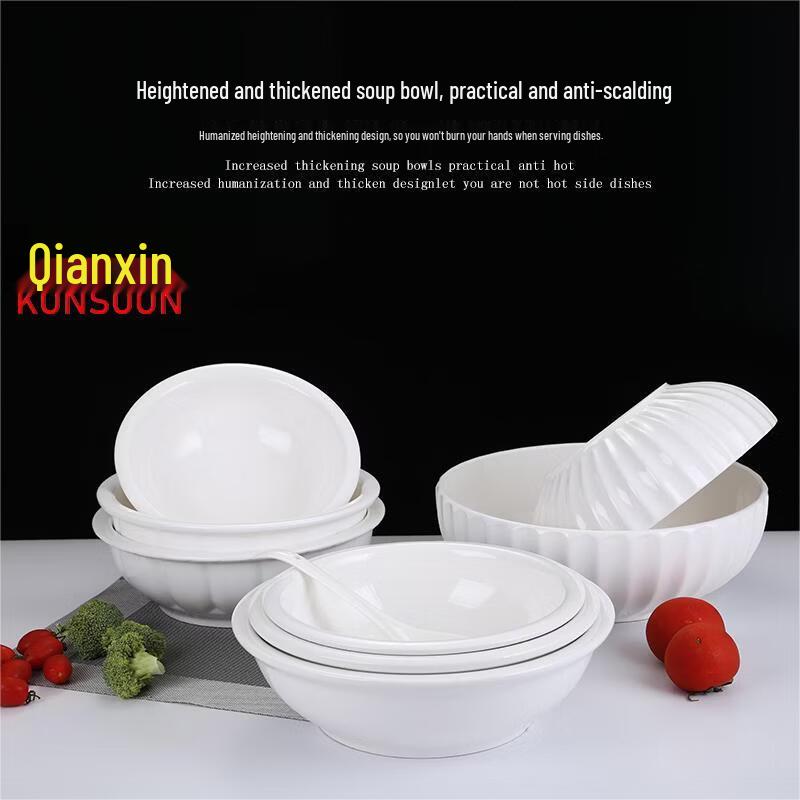 Lotus Leaf Ceramic Soup Bowl
