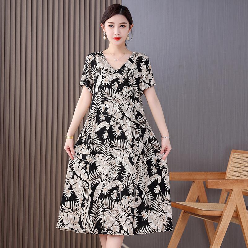 chinese dress ladies 2022 Summer Dress women's Loose Solid Color Casual Maxi Dresses – Bennys  Beauty World main image 1