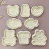 Cute Animal Cookie Embossing Stamp Fish Bear Rabbit Cake Mold Love Heart Shaped Cartoon Biscuit Mold Baking Biscuit Cutters
