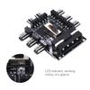 Fan 3Pin 12V Splitter Adapter 4PIN SATA Cooling Fan Hub PC Fan Hub Speed Controller Splitter