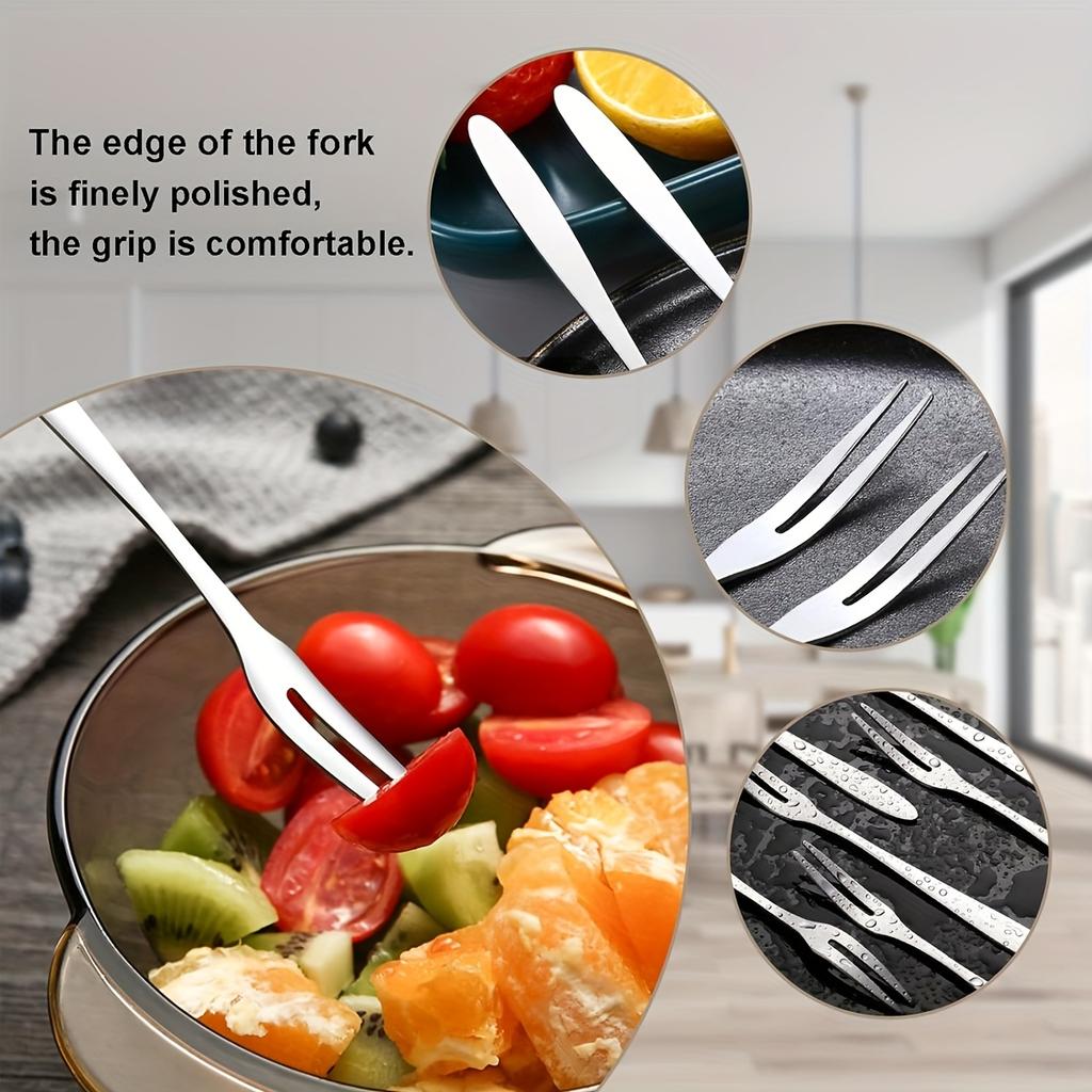 D5 Watermelon Cutter with 5 Forks, Stainless Steel Watermelon Slicer with Beechwood Handle, BBQ Cutting Tool Fruit Fork Cutter