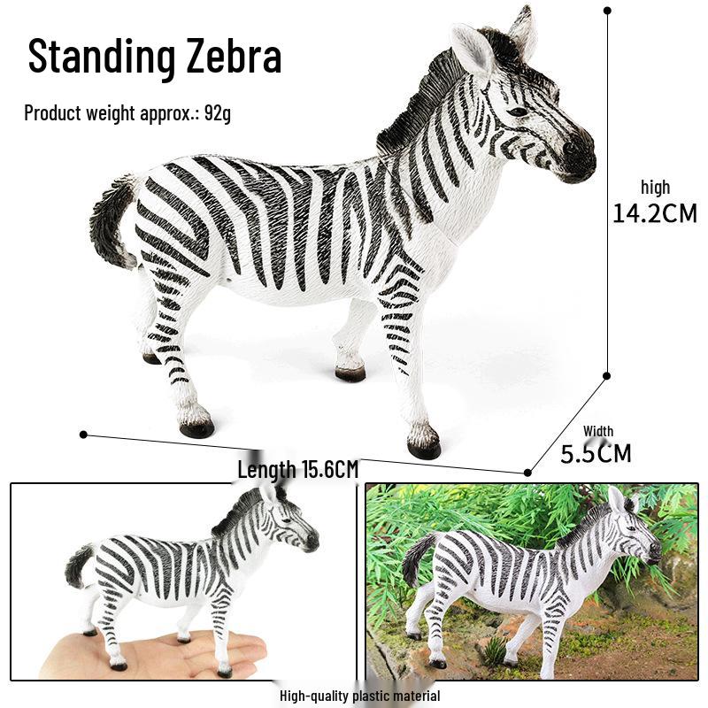 Cross-Border Animal Toy Set: Sheep, Cow, Horse, Donkey, Goat, Poultry Plastic Models