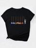 Astronaut Planet Pendulum Solar System T-shirt