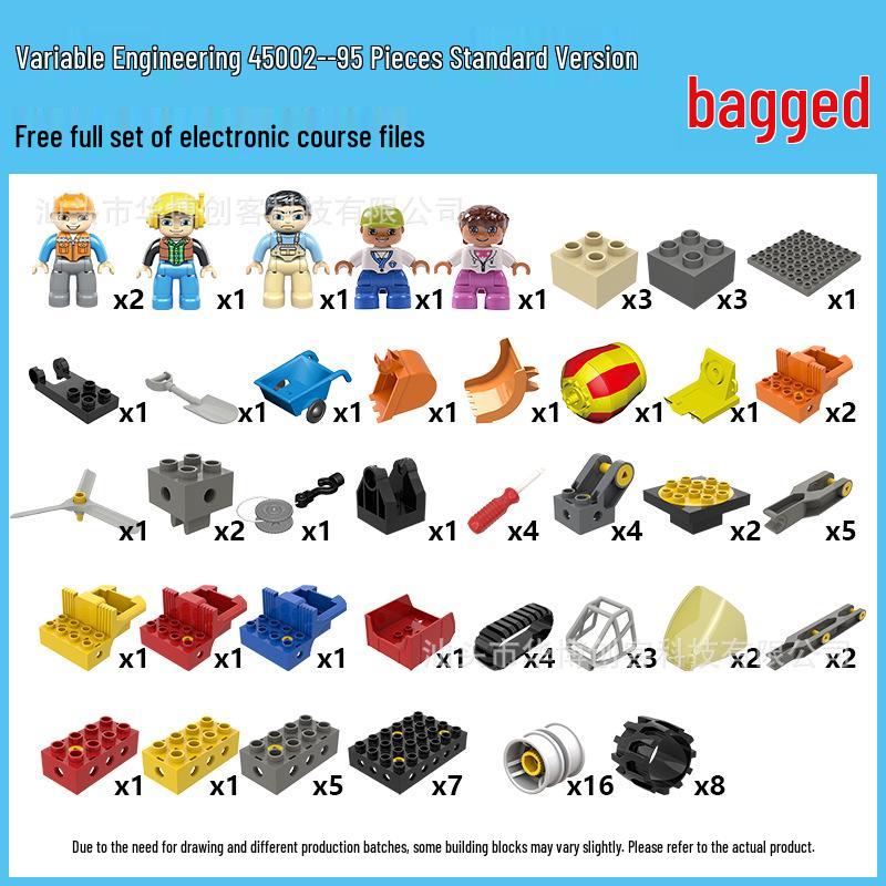 Compatible with LEGO 45002: Engineering Educational Building Toy Set KJ011