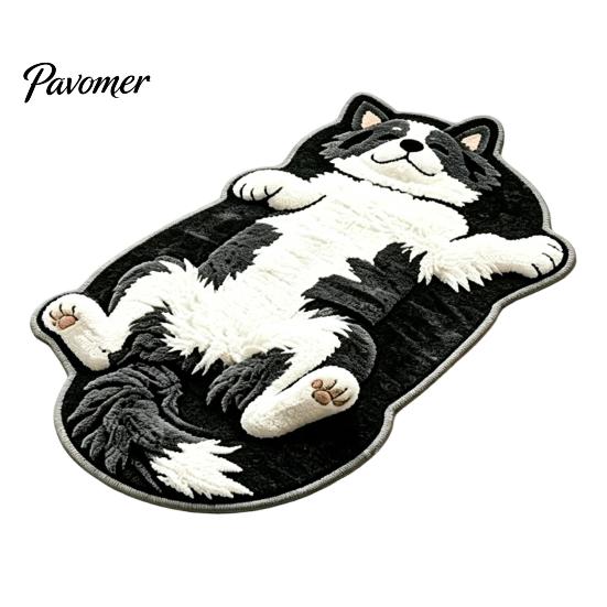 Pet Themed Home Decor Realistic 3D Sleeping Cat Plush Rug, Soft Imitation Cashmere Bath Rug Absorbent Floor Mat, Non-slip Decorative Carpet