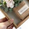 3D Handmade Artificial Flower Wall Hanging Wood Photo Frame Imitation Flowers Decoration