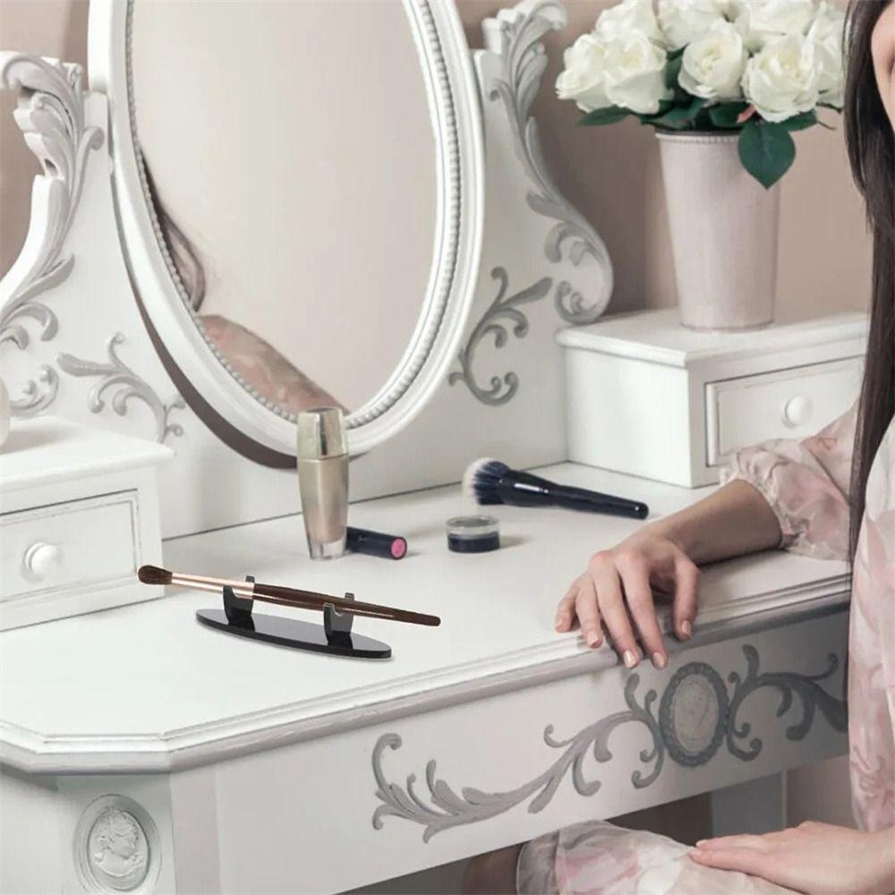 Desk Pencil Holder Acrylic Pen Holder Transparent Fountain Pen Rack School Office Supply