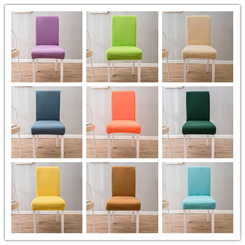 24 Color High High-grade Elastic Chair Cover Home Use Chair Cover Restaurant Hotel Universal Chair Cover Removable Machine Washable Cover