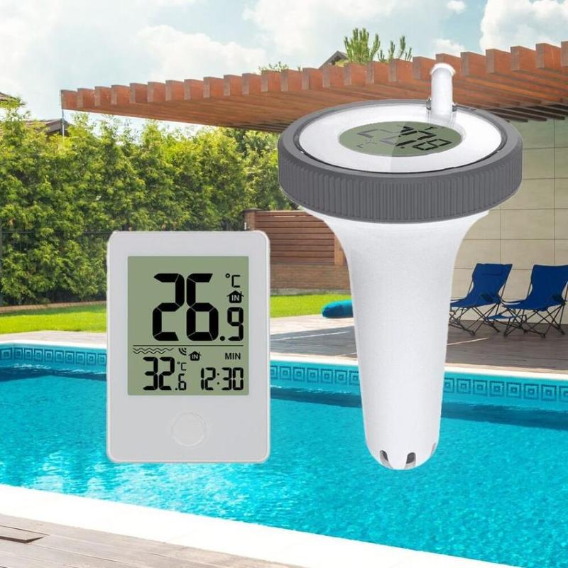 1 Set Outdoor Floating Thermometers Digital Swimming Pool Thermometer For Swimming Pool Bathrooms Aquarium Accessories