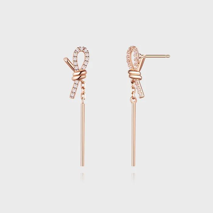 [Stonehenge] Love Knot 14K Drop Earrings SA24C23U