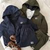 Children's Jacket Autumn Boys Hooded Zipper Two-piece Baby Casual Trousers Jacket Suit