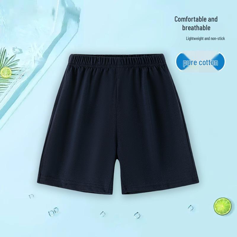 Pantaloncini Estivi in Puro Cotone per Bambini - Pantaloni Corti Casual Leggeri Monocolore per Ragazzi e Ragazze