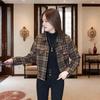 Women's Petite Fleece-Lined Plaid Jacket: Spring & Autumn Style