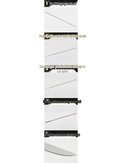 H4 Tailgate Trim: Anti-Scratch Car Rear Trunk Decorative Strip for 18 Models