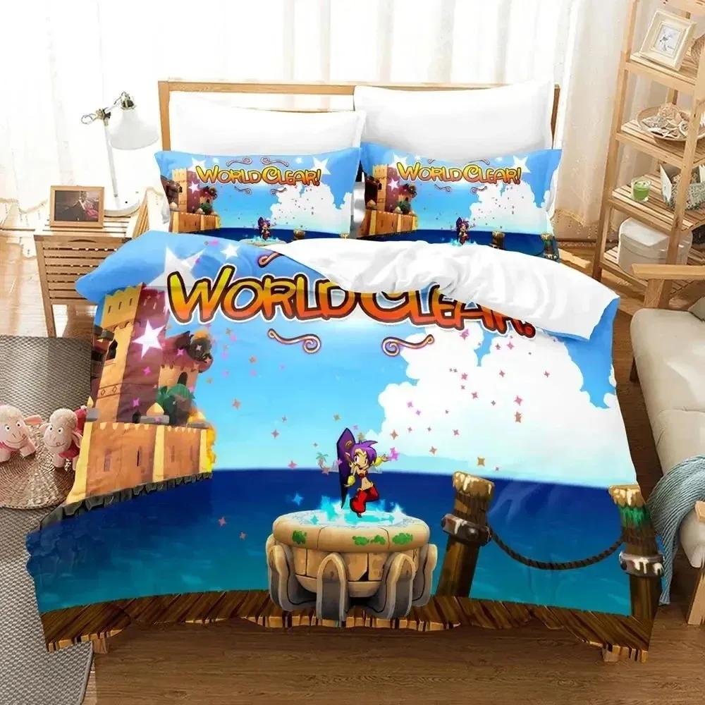 Shantae Half-Genie Hero Adult People Young Boys Beding Single Twin Ful Quen King-Sized Dimensionsd Dimensions Soft Duvet Cover Set Bedrom Anime