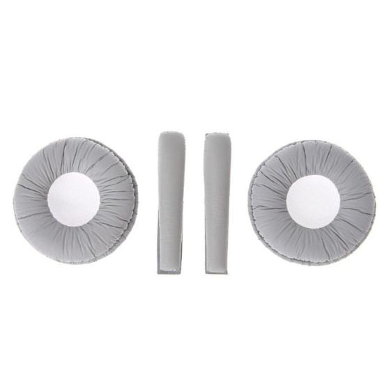 

2 шт. губчатые подушечки для гарнитуры, замена для PX80 PX100 II PX200-II серый белый