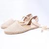 Fashion 2025 Hemp Rope Bottom Ladies Sandals Flat Shoes Women Strappy Fisherman Sandals Women Spring and Summer New Lace Students