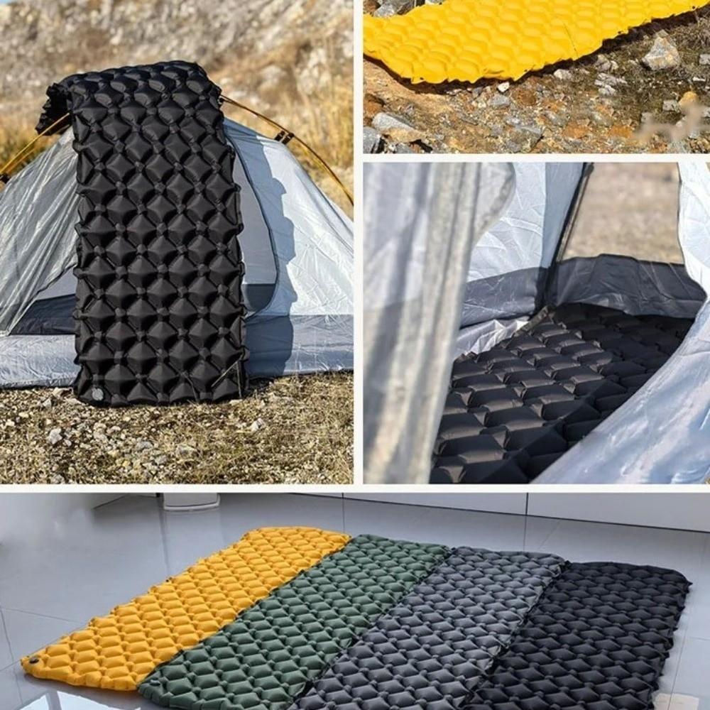 Thickened Pad Camping Air Mattress Built-in Pump Self-Inflating Sleeping Mat  Climbing Hiking
