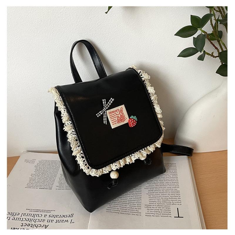 

Рюкзак женский дорожный легкий высококачественный новый повседневный нишевый студенческий школьный рюкзак чёрный