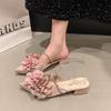 Fashion Women's Slippers and Ladies Sandals Flowers Slides Shoes Outside Elegant Fashionable 2025 Trend Summer Sale Designer Luxury Chic