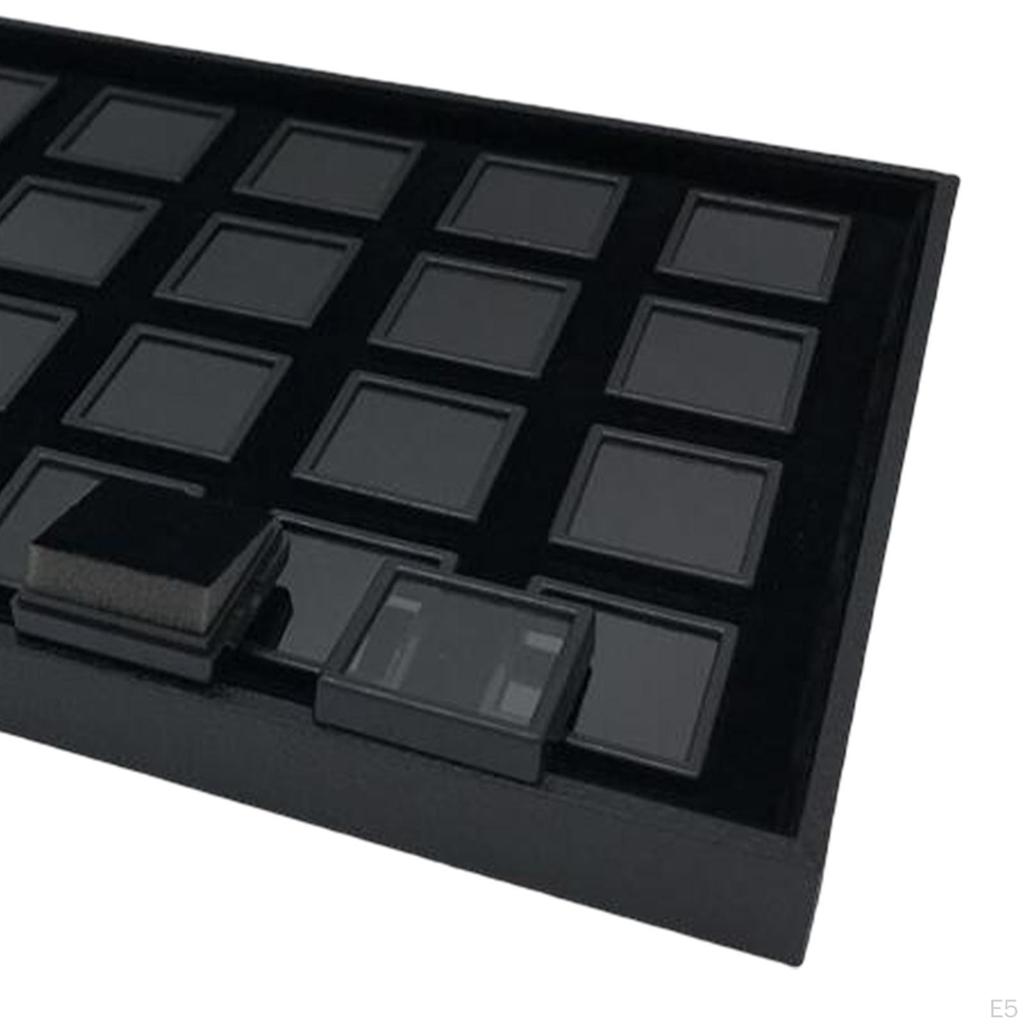 Gemstone Display Tray Counter Holder Storage Organizer for Loose Gemstones Bracelets