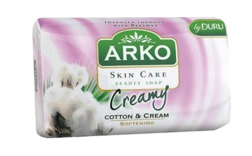 Savon en barre de coton parfumé Arko Premium 90 g
