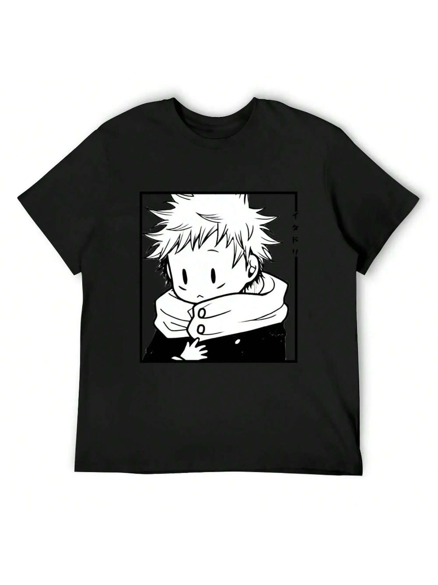 Itadori Cute T-Shirt Clothing Funny Shirt Cotton Oversized T Shirts For unisex Cotton S разноцветный