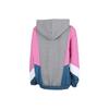 Nike Felpa con cappuccio pullover color block da donna grigio carbone DB3847-091