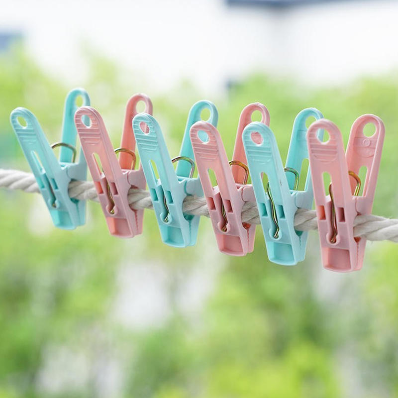 30Pcs/Pack Clothes Drying Clip Balcony Windproof Strong Drying Clips Outdoor Drying Underwear Socks Scarf Fixing Clip