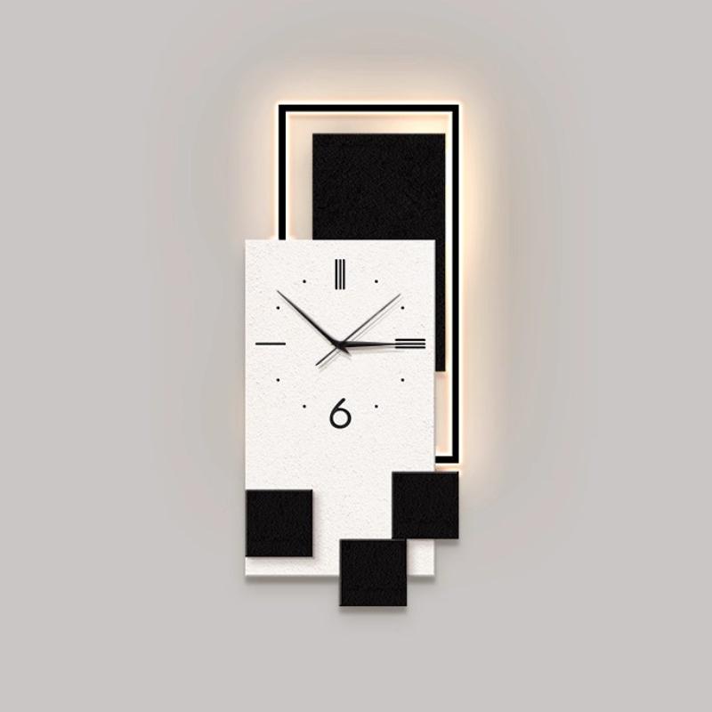 Luxury Living Room Wall Clock Restaurant Clock Mural Watch Room Decorations Corridor LED Mute Quartz Clock Home Decor Items