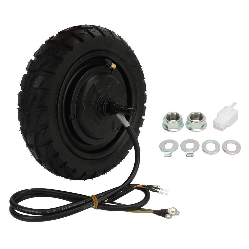 10 Zoll Elektrofahrrad Radnabenmotor 48V 72V 800 bis 2200W Pannensicherer Vakuumreifen Nabenmotor für Elektroroller