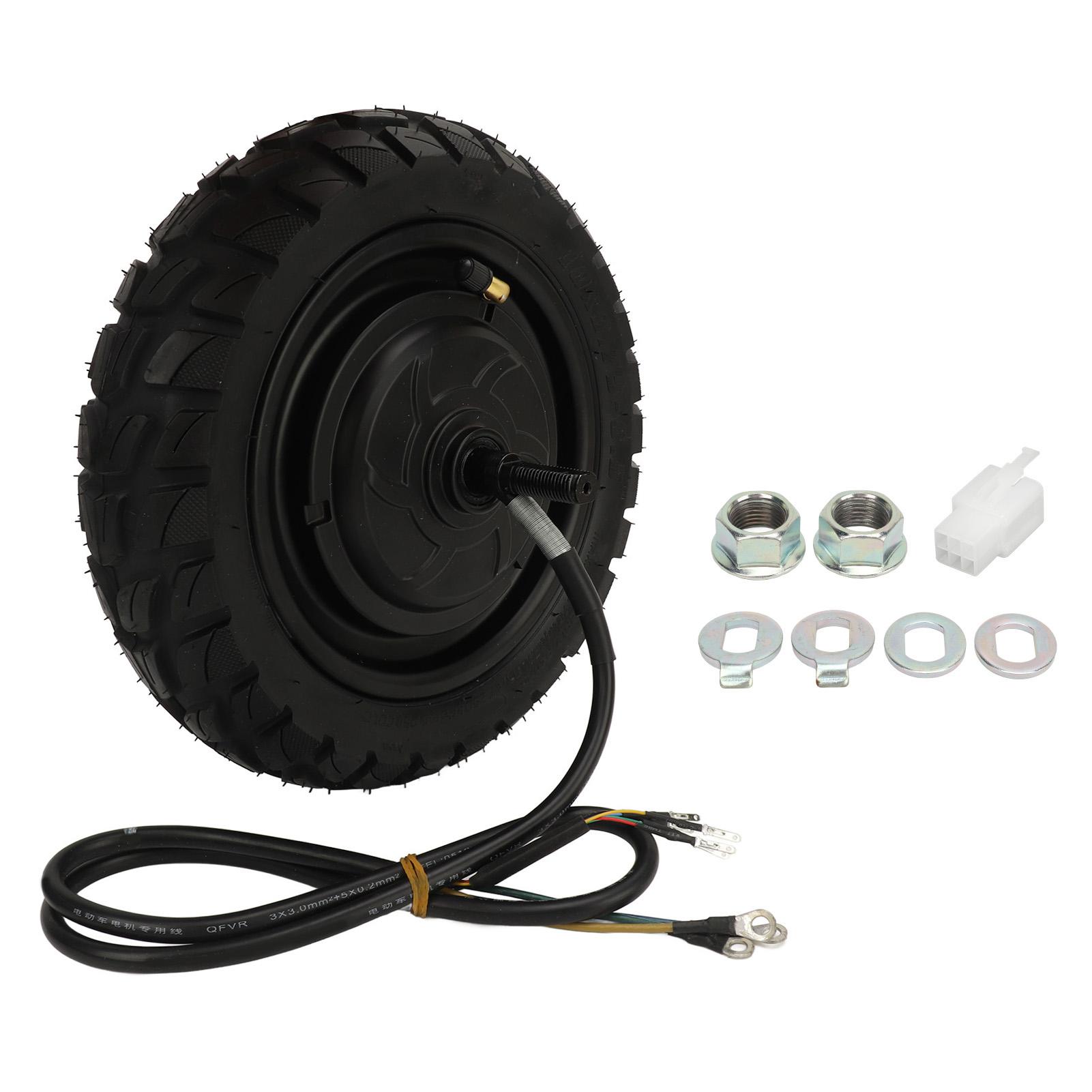 10in Electric Bike Wheel Hub Motor 48V 72V 800 to 2200W Puncture Resistance Vacuum Tire Hub Motor for Electric Scooter