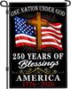 250th Anniversary USA Garden Ag 12x18 Inch Outdoor Decoration XXM