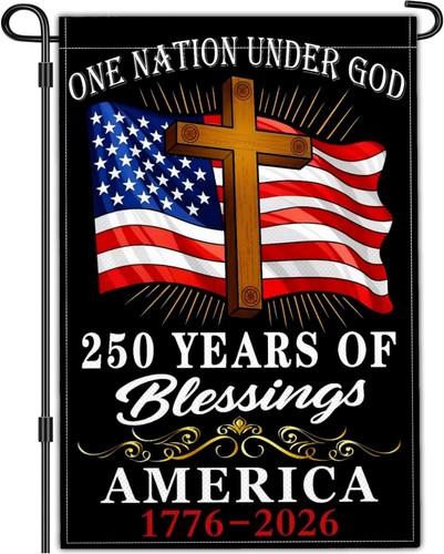 250th Anniversary USA Garden Ag 12x18 Inch Outdoor Decoration XXM