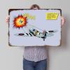 Spitfire Whaam Printed Poster Customized Wall Art Retro Vintage Metal Tin Signs for Modern Home Decoration Luxury Desk Decor