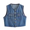 European and American Style, New Women's Clothing, Foreign Style, Fashionable, Versatile, Classic, Denim Vest